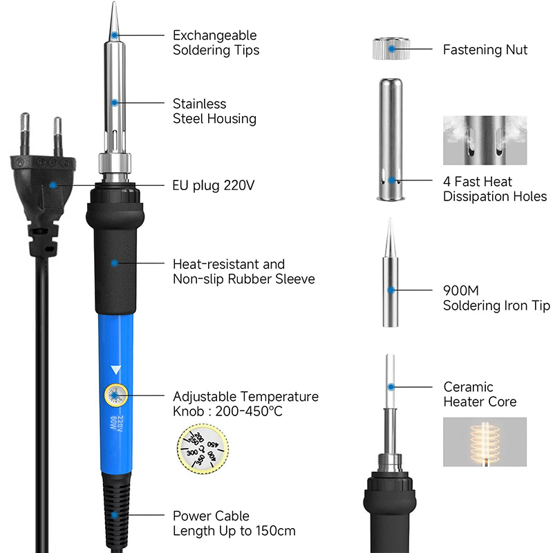 Kit de fer à souder électrique - Electronics Repair Kit With Soldering Iron avis et prix