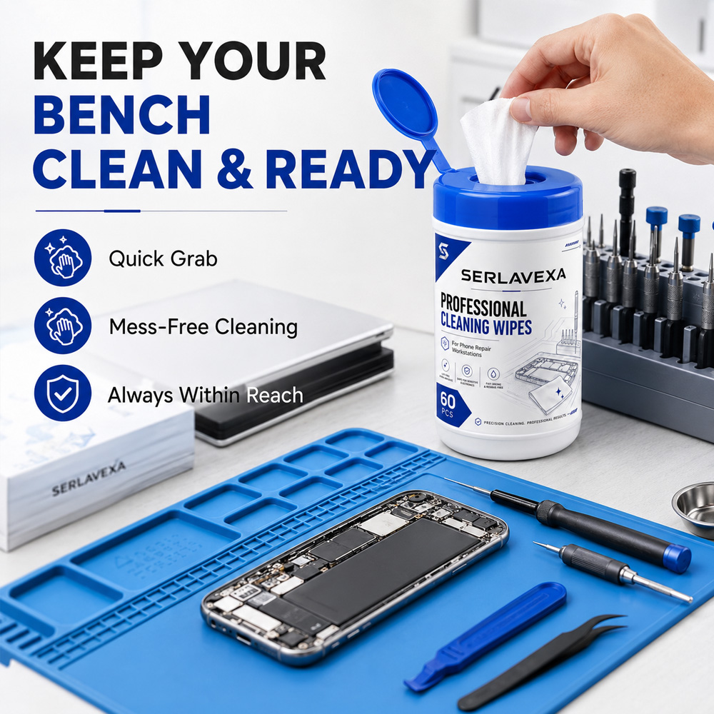 60 lingettes nettoyantes pour  - Electronics Repair Workbench avis et prix